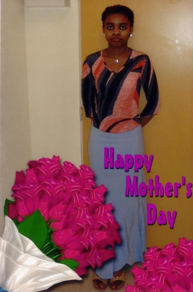 c'est une photo que j'avais envoyé à ma maman pour la fête des mères